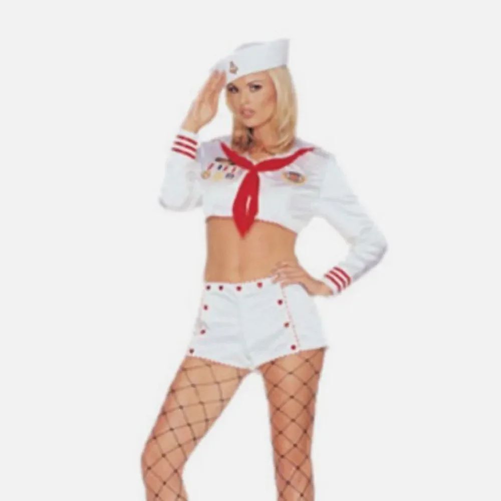 Leg Avenue Womenβs Sexy SailorβCostume 3 Piece Size L Halloween NEW